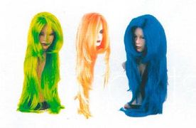 Monna Lisa pelucas de colores